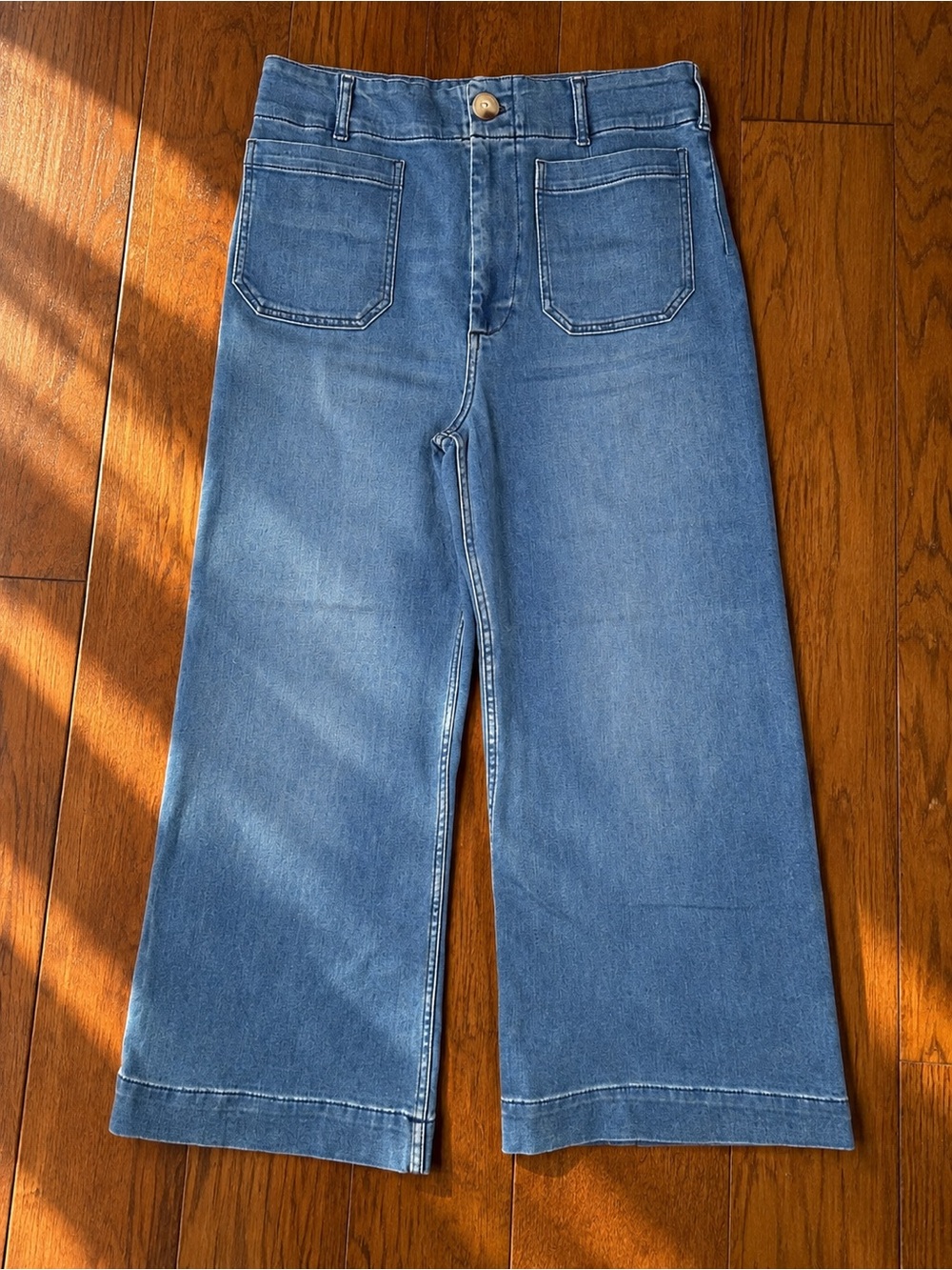 Maeve Colette Wide-Leg Cropped Jeans Sz 32 NWOT